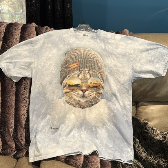 Men’s Tee Cool cat with sunglasses and hat - Picture 1 of 5
